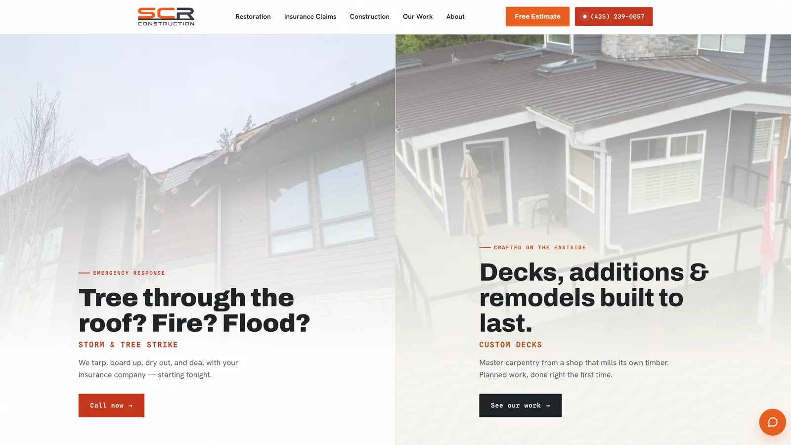 SCR Construction NW — Construction · Local SEO